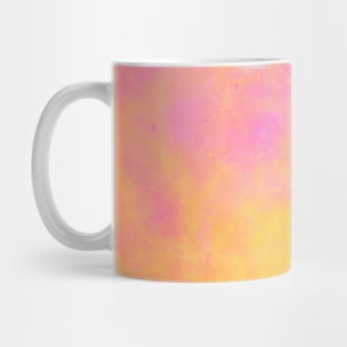 Abstract Yellow Pink Orange Tie Dye Pattern Art Mug